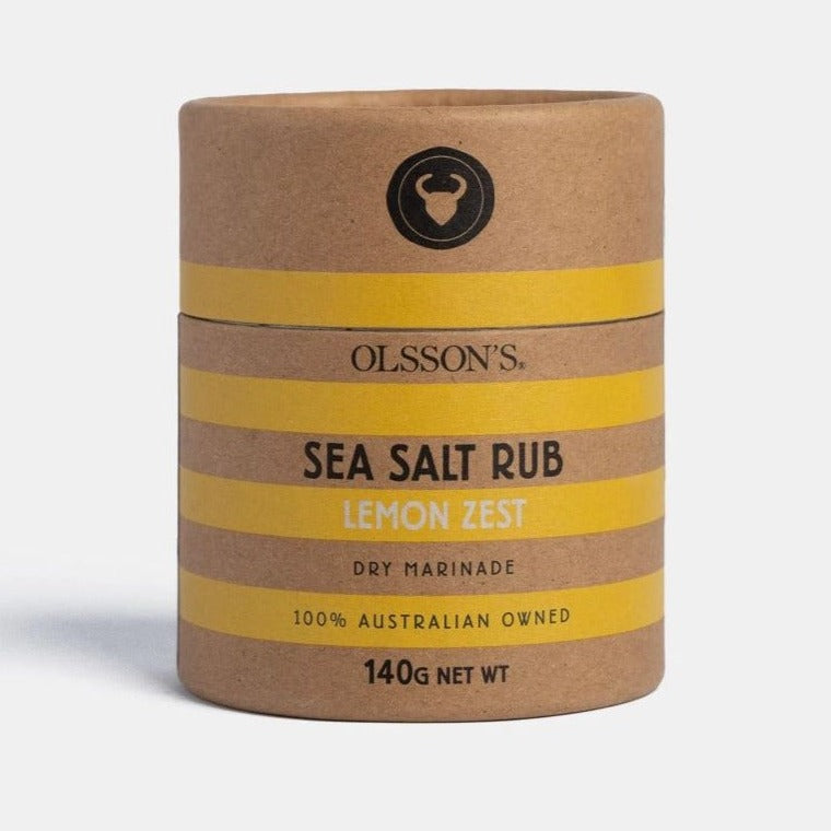 Olsson's Lemon Zest Sea Salt Rub - 140gm