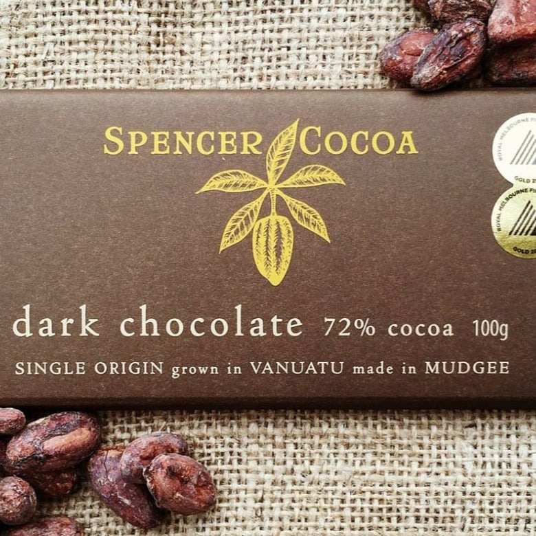 Spencer Cocoa Dark 72% Chocolate Bar -100gm